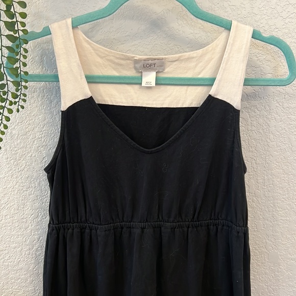 LOFT Color Block V-Neck Dress XXSP - Picture 3 of 6